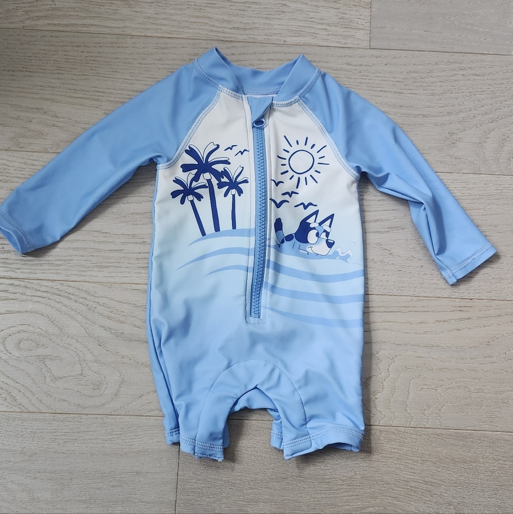 Bluey Baby Bathing Suit Swim Suit 3-6 Months